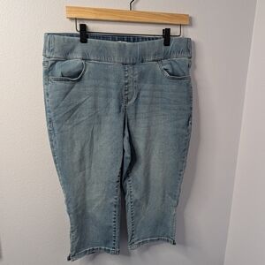 Lane Bryant Cropped Jeans Womens 14P Stretch‎ Denim Capri Pants